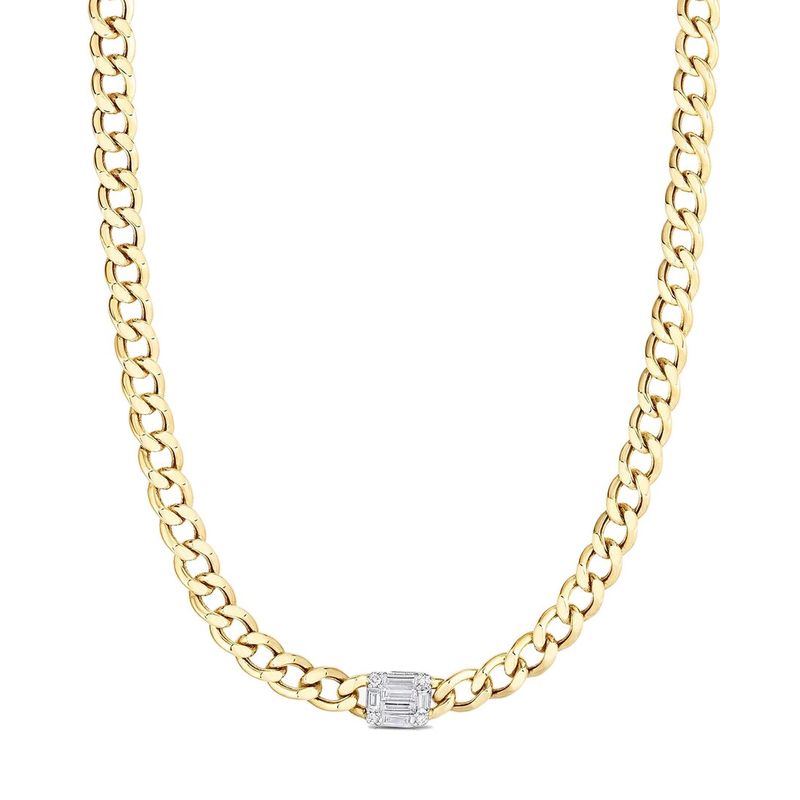 Ring Concierge 14k 0.44 Ct. Tw. Diamond Curb Chain Necklace